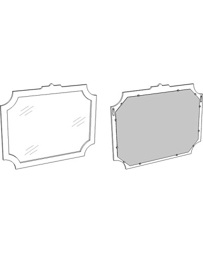 Зеркало Corozo Манойр 85 SD-00000980 Белое