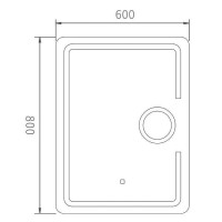 Зеркало Haiba 60 HB661 с подсветкой с сенсорным выключателем