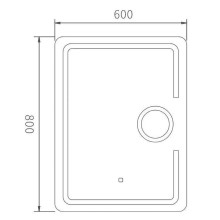Зеркало Haiba 60 HB661 с подсветкой с сенсорным выключателем