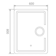 Зеркало Haiba 60 HB661 с подсветкой с сенсорным выключателем