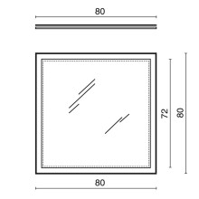 Зеркало 80х80 см Kerama Marazzi Buongiorno Mi.P.80