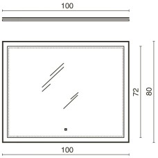 Зеркало 100х80 см Kerama Marazzi Buongiorno Mi.P.100