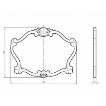 Зеркало Migliore CDB 90 30490 Серебро