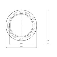 Зеркало Migliore CDB 75 30584 Золото