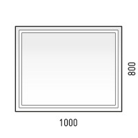Зеркало Corozo Барго 100 SD-00000804 с подсветкой с сенсорным выключателем