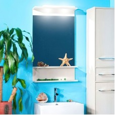 Зеркало Бриклаер Чили 55 4627125414930 с подсветкой Светлая лиственница