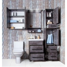 Зеркало Бриклаер Чили 55 4627125415159 с подсветкой Цемент