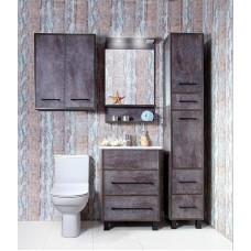 Зеркало Бриклаер Чили 55 4627125415159 с подсветкой Цемент