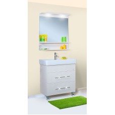 Зеркало Бриклаер Чили 80 4627125414954 с подсветкой Светлая лиственница