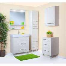 Зеркало Бриклаер Чили 80 4627125414954 с подсветкой Светлая лиственница