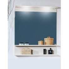 Зеркало Бриклаер Чили 80 4627125414954 с подсветкой Светлая лиственница