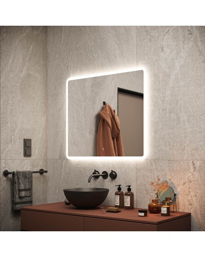 Зеркало Sancos Arcadia 80 AR800 с подсветкой с сенсорным выключателем