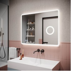 Зеркало Sancos Arcadia 1.0 90 AR1.900 с подсветкой с сенсорным выключателем и часами