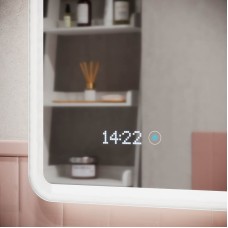 Зеркало Sancos Arcadia 1.0 100 AR1.1000 с подсветкой с сенсорным выключателем и часами
