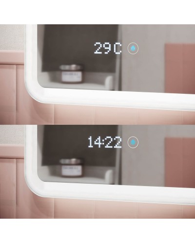 Зеркало Sancos Arcadia 1.0 100 AR1.1000 с подсветкой с сенсорным выключателем и часами