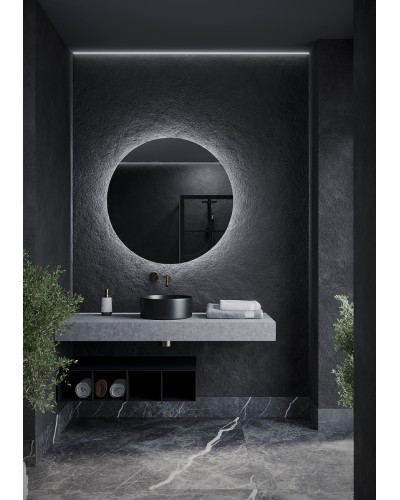 Зеркало Sancos Sfera 90 SF900 с подсветкой с сенсорным выключателем