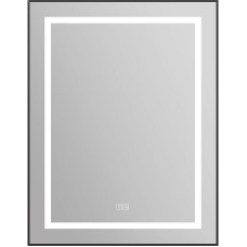 Зеркало BelBagno Kraft 68.5 SPC-KRAFT-685-885-TCH-WARM-NERO с подсветкой с подогревом Черное с сенсорным выключателем