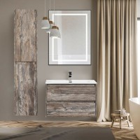 Зеркало BelBagno Kraft 68.5 SPC-KRAFT-685-885-TCH-WARM-NERO с подсветкой с подогревом Черное с сенсорным выключателем