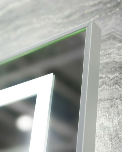 Зеркало BelBagno Kraft 88.5 SPC-KRAFT-885-785-TCH-WARM с подсветкой с подогревом Сатин с сенсорным выключателем