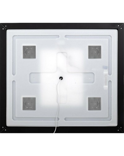 Зеркало BelBagno Kraft 98.5 SPC-KRAFT-985-685-TCH-WARM-NERO с подсветкой с подогревом Черное с сенсорным выключателем