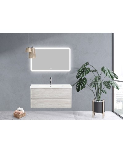 Зеркало BelBagno Marino 100 SPC-MAR-1000-600-LED-TCH-WARM с подсветкой с подогревом с сенсорным выключателем