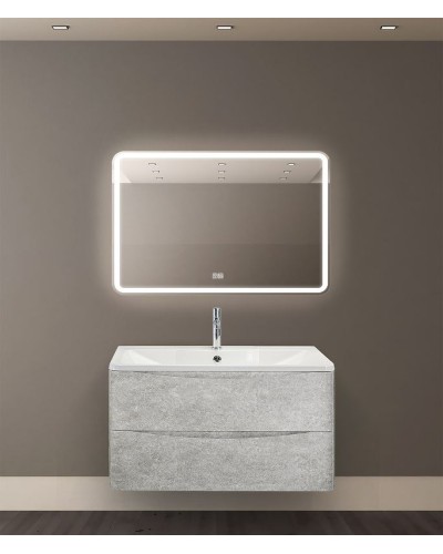 Зеркало BelBagno Marino 90 SPC-MAR-900-600-LED-TCH-WARM с подсветкой с подогревом С сенсорным выключателем
