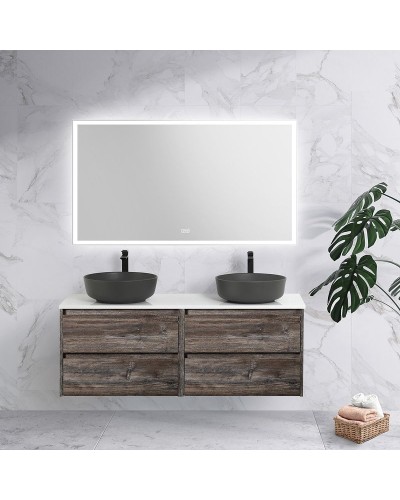 Зеркало BelBagno 140 SPC-GRT-1400-800-LED-TCH-WARM с подсветкой с подогревом с сенсорным выключателем