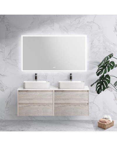 Зеркало BelBagno 140 SPC-GRT-1400-800-LED-TCH-WARM с подсветкой с подогревом с сенсорным выключателем