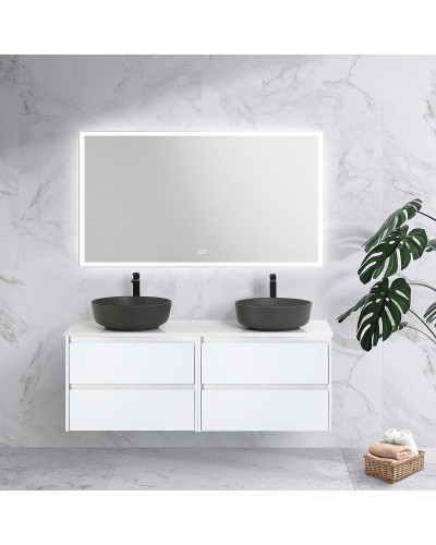 Зеркало BelBagno 140 SPC-GRT-1400-800-LED-TCH-WARM с подсветкой с подогревом с сенсорным выключателем