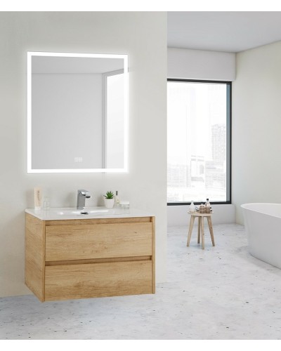 Зеркало BelBagno 70 SPC-GRT-700-800-LED-TCH-WARM с подсветкой с подогревом с сенсорным выключателем