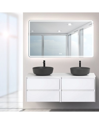 Зеркало BelBagno 140 SPC-MAR-1400-800-LED-TCH-WARM с подсветкой с подогревом с сенсорным выключателем