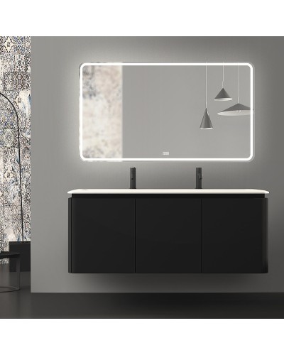 Зеркало BelBagno 140 SPC-MAR-1400-800-LED-TCH-WARM с подсветкой с подогревом с сенсорным выключателем