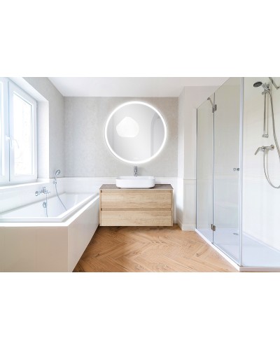 Зеркало BelBagno 100 SPC-RNG-1000-LED-TCH-WARM с подсветкой с подогревом с сенсорным выключателем