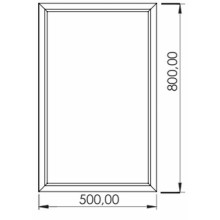 Зеркало Creavit Kayra 50 KY4001.01.MAN с подсветкой Антрацит