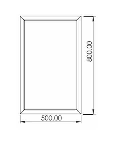 Зеркало Creavit Kayra 50 KY4001.01.MBY с подсветкой Белое