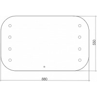 Зеркало Creto Arte 1 80 23-800550A с подсветкой с сенсорным выключателем