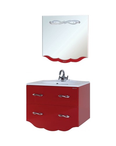 Зеркало Bellezza Версаль 100 4611117060038 с подсветкой Красное