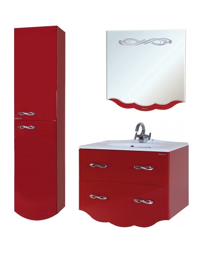 Зеркало Bellezza Версаль 100 4611117060038 с подсветкой Красное
