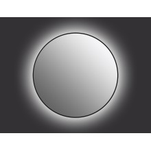 Зеркало Cersanit Eclipse 80 64147 с подсветкой Черное с датчиком движения