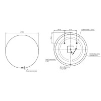 Зеркало Cersanit Eclipse 100 64149 с подсветкой Черное с датчиком движения