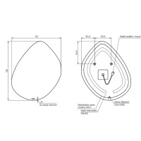 Зеркало Cersanit Eclipse 76 64152 с подсветкой с датчиком движения