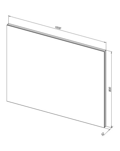 Зеркало Aquanet Гласс 100 274134 с подсветкой Белый глянец с сенсорным выключателем