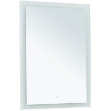 Зеркало Aquanet Гласс 60 274025 с подсветкой Белый глянец с сенсорным выключателем
