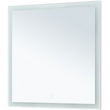 Зеркало Aquanet Гласс 80 274016 с подсветкой Белый глянец с сенсорным выключателем