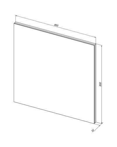 Зеркало Aquanet Гласс 80 274016 с подсветкой Белый глянец с сенсорным выключателем