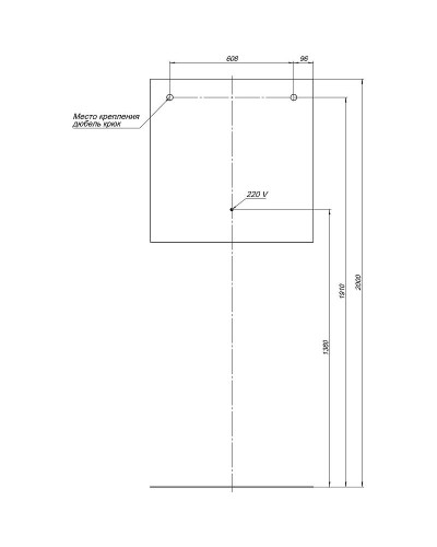 Зеркало Aquanet Гласс 80 274016 с подсветкой Белый глянец с сенсорным выключателем