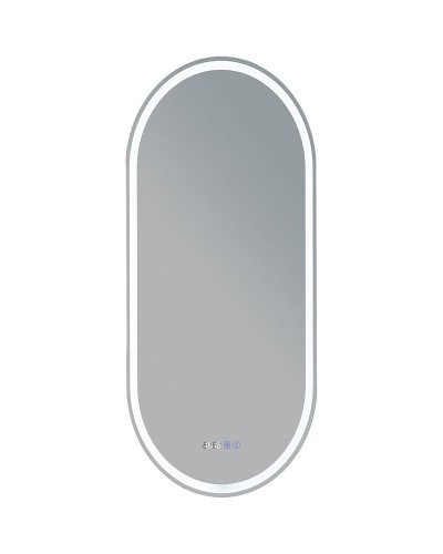 Зеркало Aquanet Монте 45 288969 с подсветкой Белое матовое с сенсорным выключателем