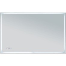 Зеркало Aquanet Оптима 120 288968 с подсветкой Белое матовое с сенсорным выключателем