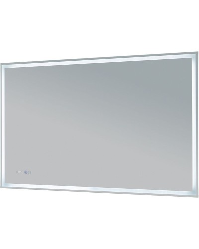 Зеркало Aquanet Оптима 120 288968 с подсветкой Белое матовое с сенсорным выключателем