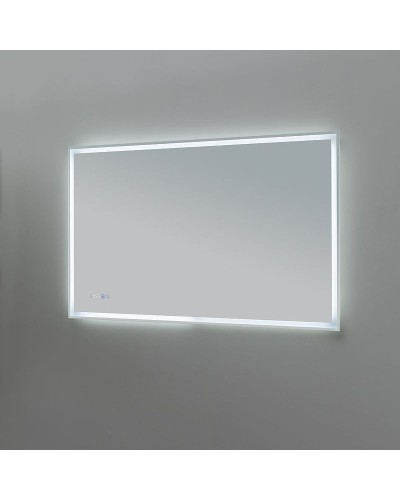 Зеркало Aquanet Оптима 120 288968 с подсветкой Белое матовое с сенсорным выключателем